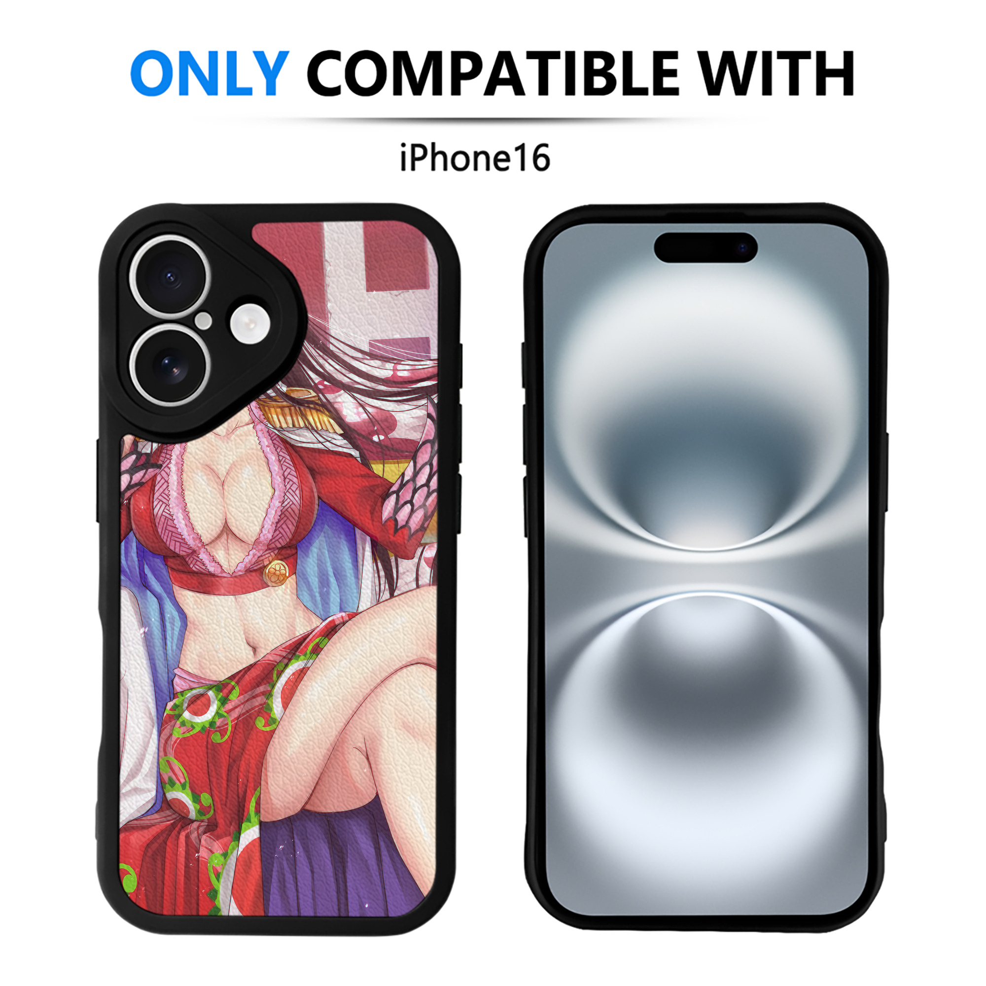 （画像用） ワンピース ONE PIECE 【iPhone 16シリーズ対応】シリコンスマホケース（レザー調） 材質：シリコン